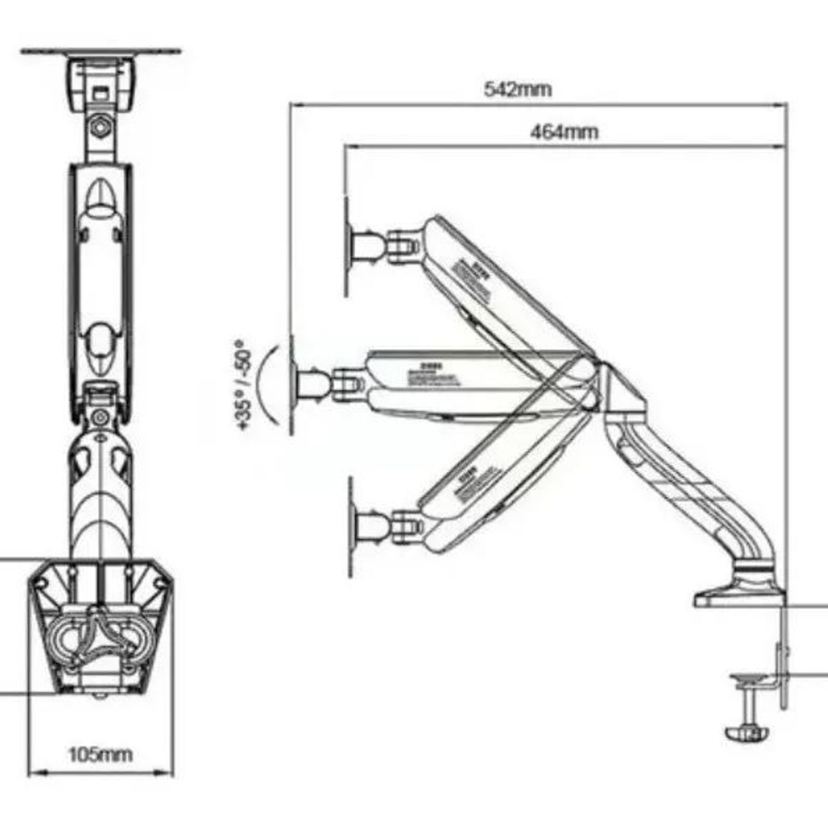 GENERICO - Soporte de mesa para TV o monitor 17 a 32 pulgadas