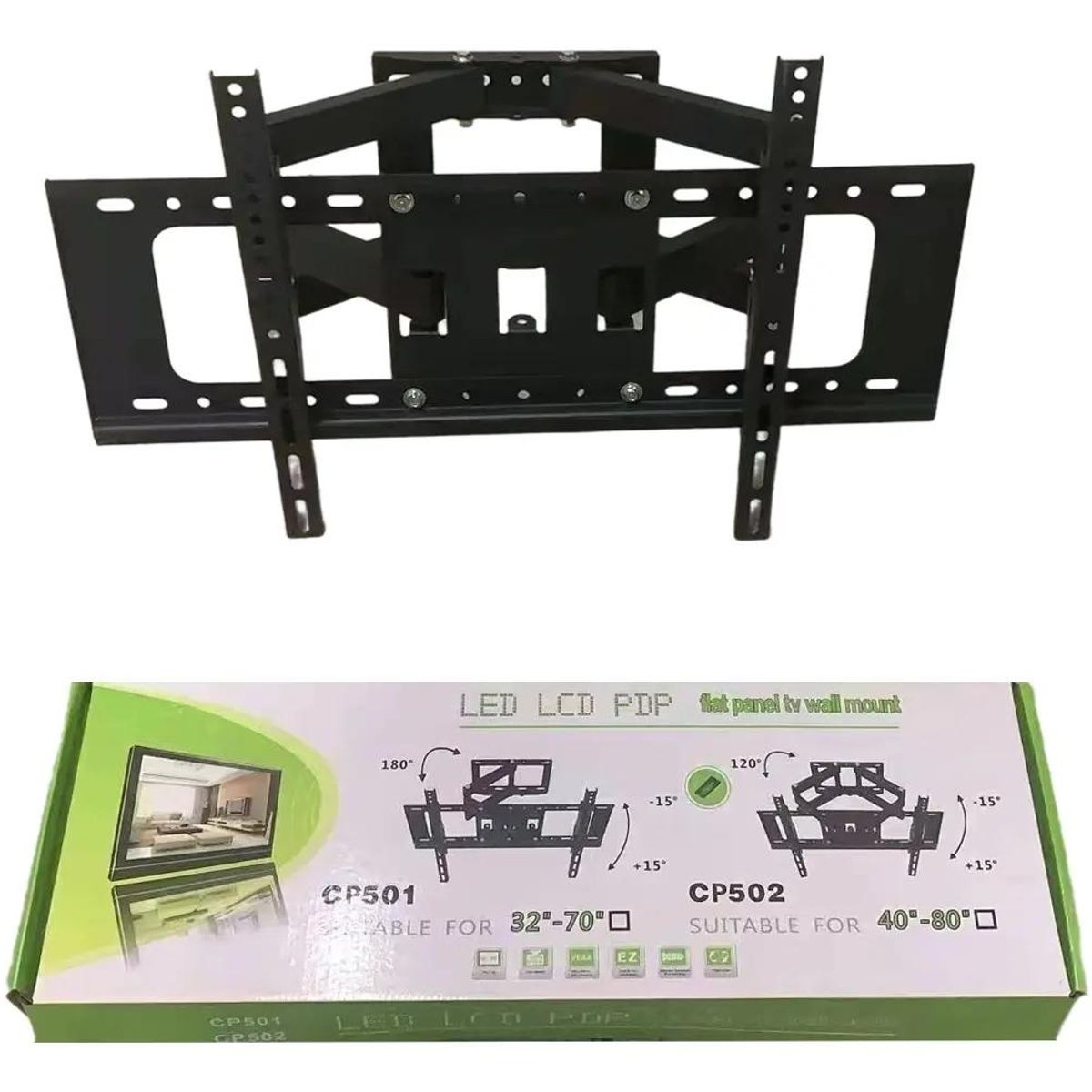 GENERICO - Soporte de Pared Telescópico Giratorio para TV 32-85"