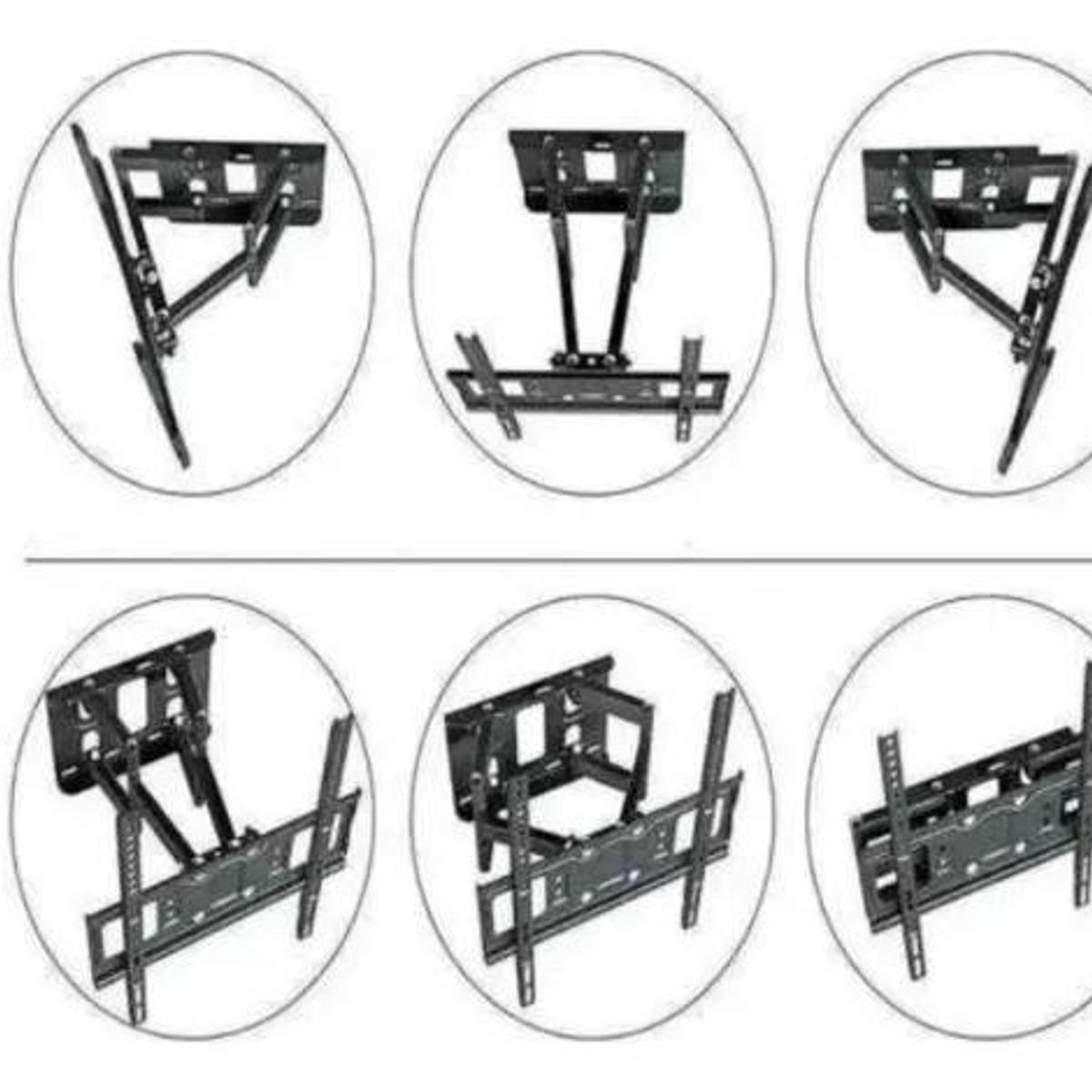GENERICO - Soporte de TV doble brazo para pantallas 32 a 70 pulgadas