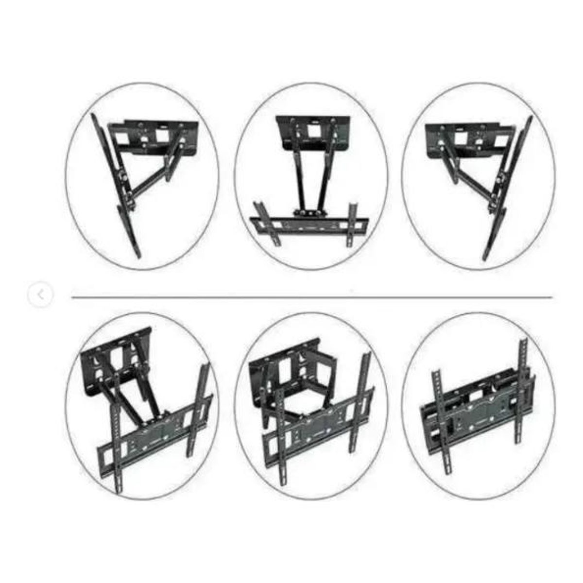 GENERICO - Soporte de TV doble brazo para pantallas 32 a 70 pulgadas