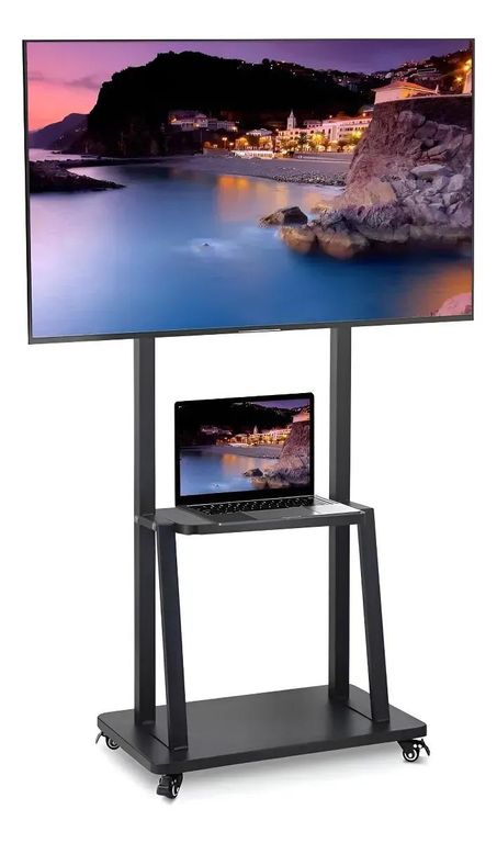 GENERICO Soporte de TV portátil ajustable con ruedas 32-65"