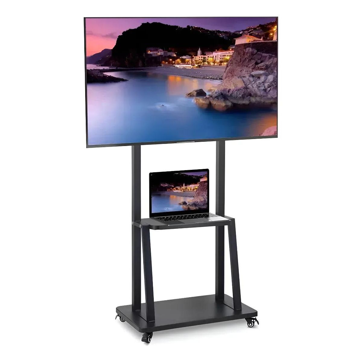 GENERICO - Soporte de TV portátil ajustable con ruedas 32-65"