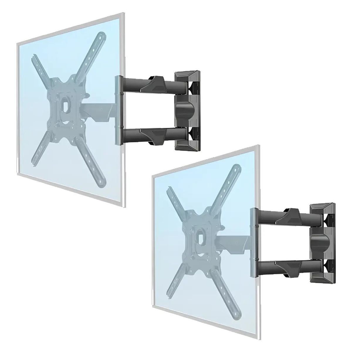 GENERICO - Pack 2 Soportes Pared Articulados para TV 32-55 Pulgadas