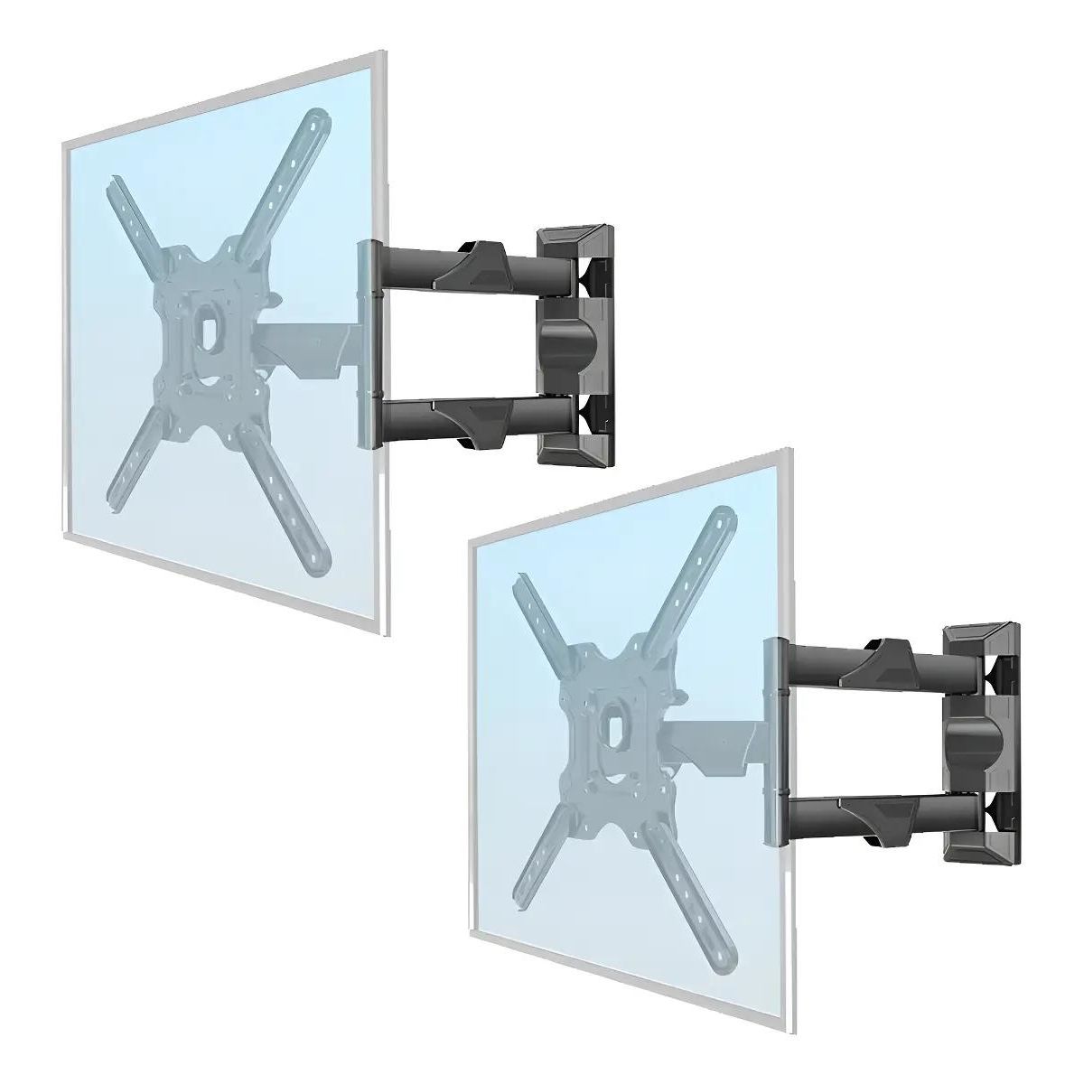 GENERICO - Pack 2 Soportes Pared Articulados para TV 32-55 Pulgadas