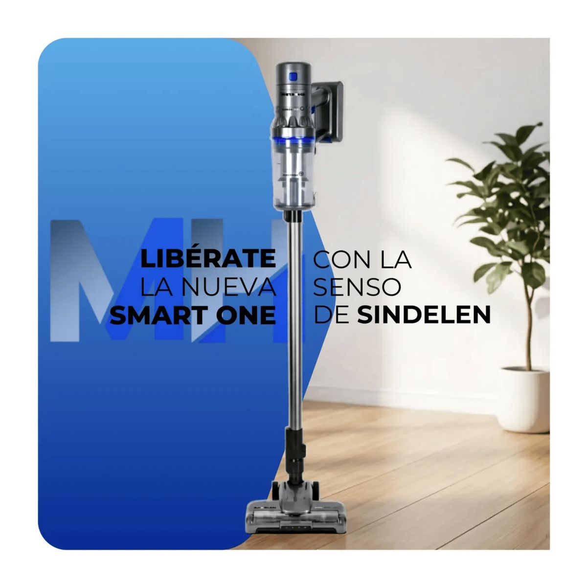 SINDELEN - Aspiradora Inalambrica 2 En 1 Sindelen 200w + 2 Baterias