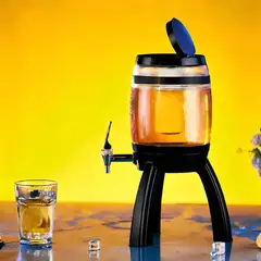 GENERICO - Barril Recargable Iluminado para Cerveza 3L