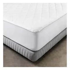 GENERICO - Cubre Colchón Impermeable Tencel 2 Plazas Blanco
