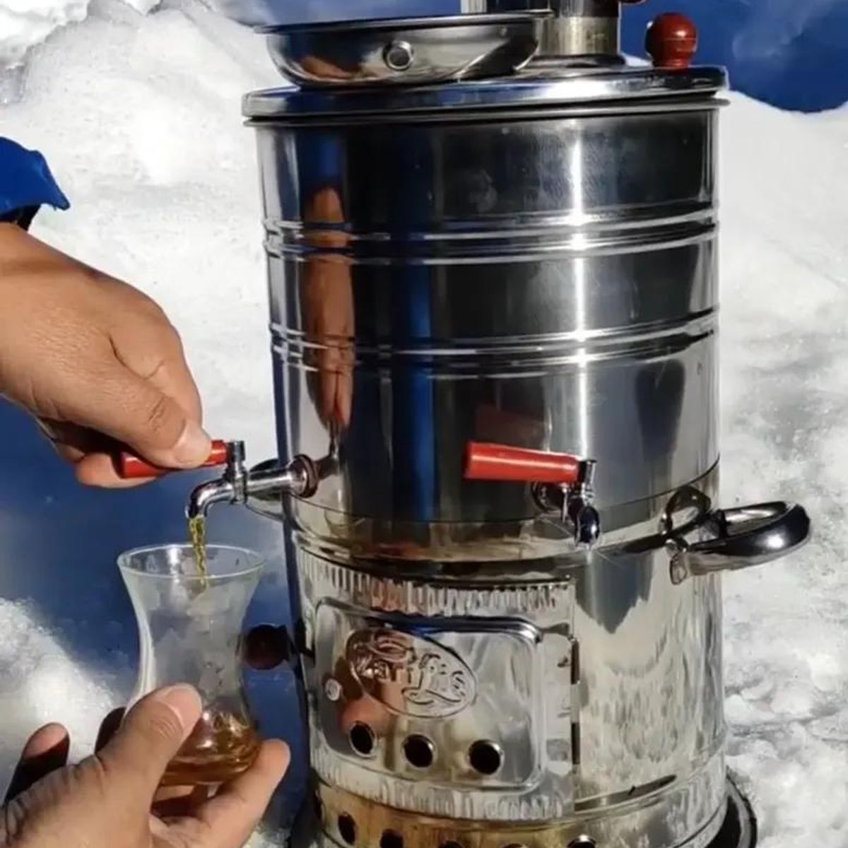 GENERICO - Samovar Tetera Turca Tradicional a Leña