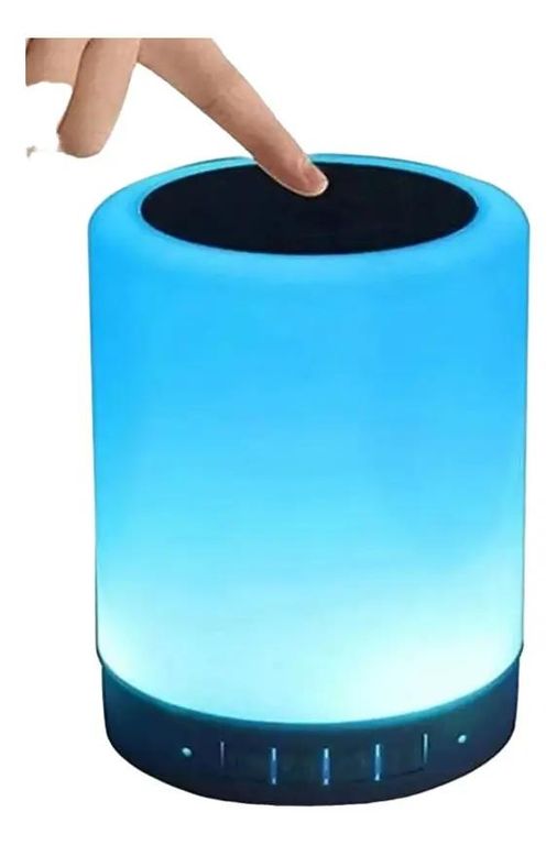 GENERICO Parlante Bluetooth Recargable con Luz y Control Táctil