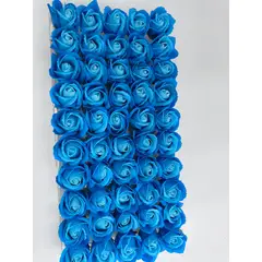 GENERICO - Pack 50 Unid Rosas De Jabón Color Azul Multicolor, Para Decoraciones Florales.