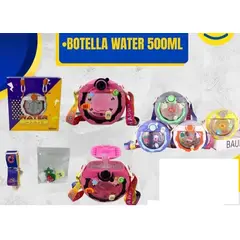 GENERICO - Botella agua Antiderrame 500ml solo amarillo 1und