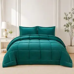 DOPA - Plumon Juego De Cama 2.5 Plazas Edredón Acolchado + 2 Fundas