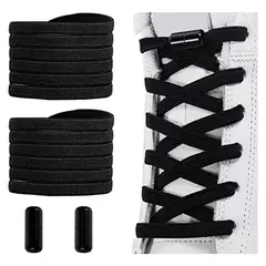 GENERICO - Cordones Elásticos Ajustables Para Zapatillas Plana Metal BELUG