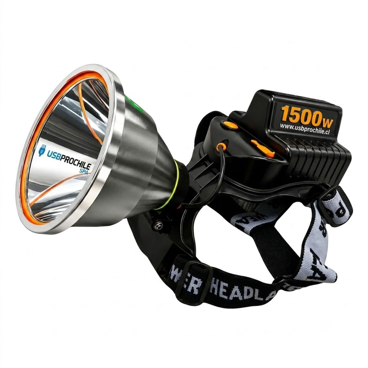 GENERICO - Lámpara Led Caza Camping Cabeza Linterna Minera Foco 1500w