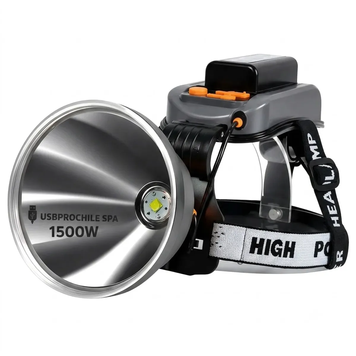 GENERICO - Lámpara Led Caza Camping Cabeza Linterna Minera Foco 1500w