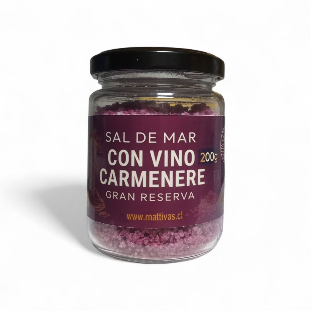 GENERICO - Sal de Mar Premium con Vino Carmenere de 200 gramos