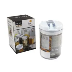 GENERICO - Contenedor Hermetico Redondo 750ml Organizador Cocina Despensa