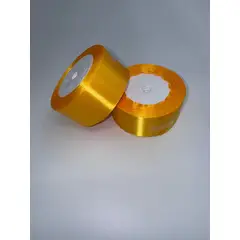 GENERICO - Cinta amarillo oro Raso Satín Rollo De 4 Cm X 22.8 Mts