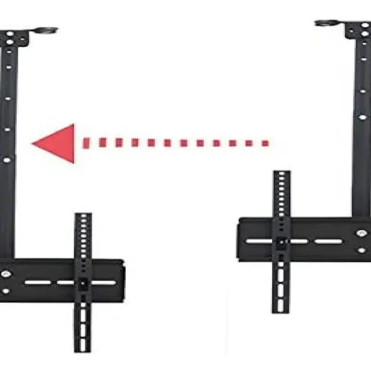 GENERICO - Soporte de TV doble brazo fijo 20 a 55 pulgadas
