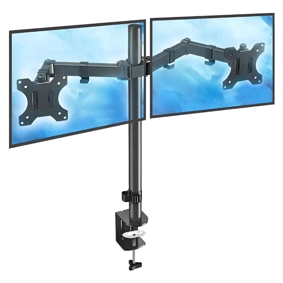 GENERICO - Soporte de mesa para doble monitor o TV 15'' a 33''