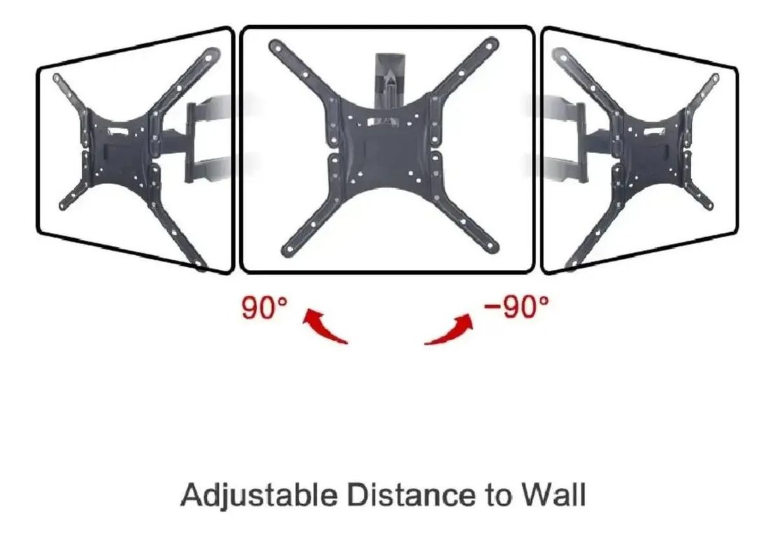 GENERICO Soporte de Pared para TV Ajustable 32 a 55 Pulgadas