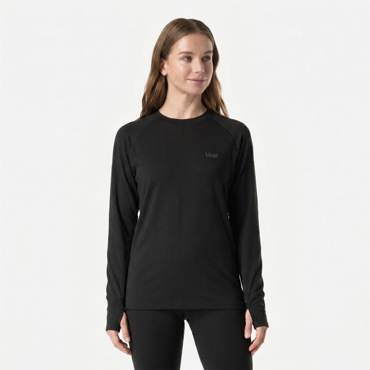 LIPPI - Primera Capa Mujer Skintec Warm Top Negro Lippi