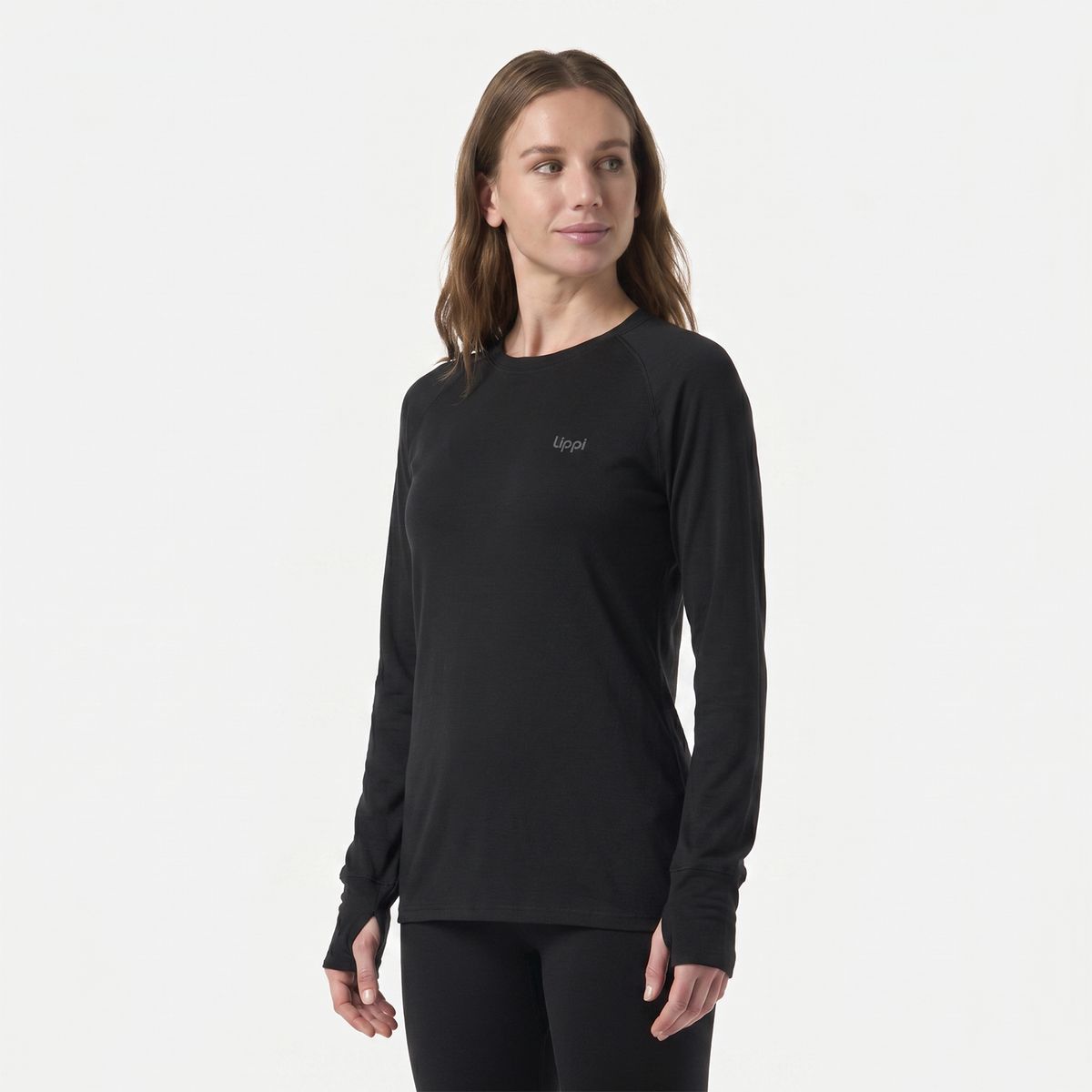 LIPPI - Primera Capa Mujer Skintec Warm Top Negro Lippi