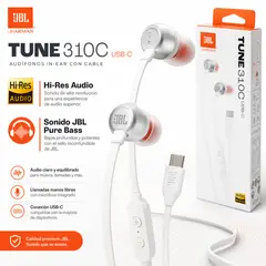 JBL - Audífonos In Ear Tune 310C USB-C Pure Bass