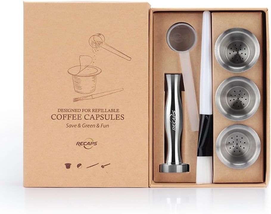 Recaps Cápsulas De Café Recargables Acero Inoxidable OPEN BOX