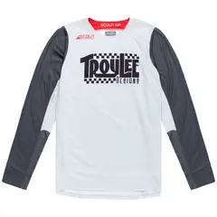 TROY LEE DESIGNS - Polera de Moto Scout GP Big Lee Charcoal Fog