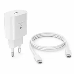 GENERICO - Cargador Carga Rápida 25W PD Usb C + Cable Usb C A Usb C