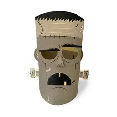 MAGIA Y CARTON - Mascara de Frankenstein de cartón Magia y Cartón