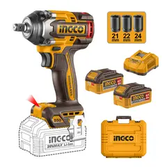 INGCO - Pistola de Impacto 20V 700Nm Brushless +2 Bat 4Ah
