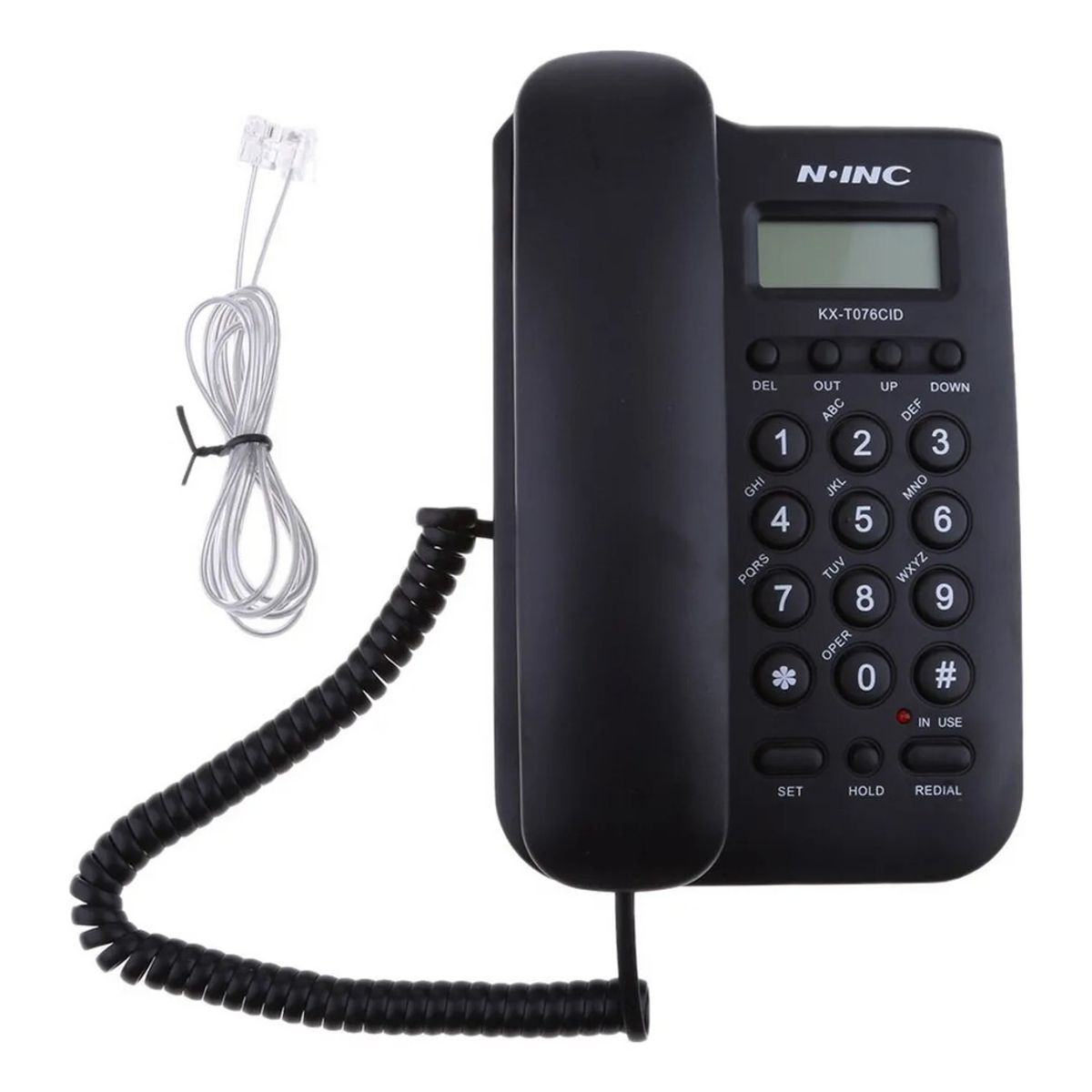 DM - Telefono Fijo Escritorio Alambrico Pantalla Lcd Kx-t076cid