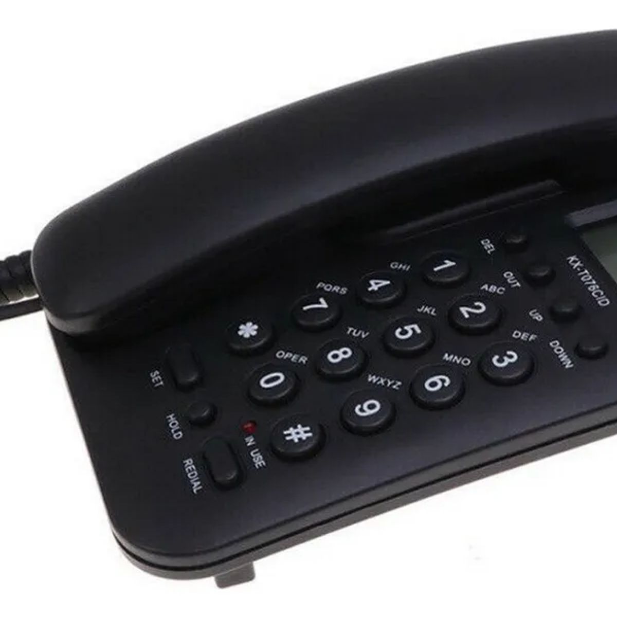 DM - Telefono Fijo Escritorio Alambrico Pantalla Lcd Kx-t076cid