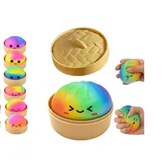 GENERICO - Juguete Dumpling Squishy Sorpresa Mystery Rainbow Fidget
