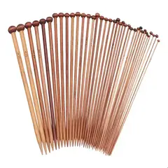 GENERICO - Set Palillos Para Tejer De Bambú, 2mm A 10mm 18 Tamaños BELUG