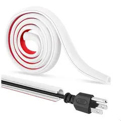 GENERICO - Canaleta Flexible Para Cables Pisos Paredes Adhesivo Oculto BELUG
