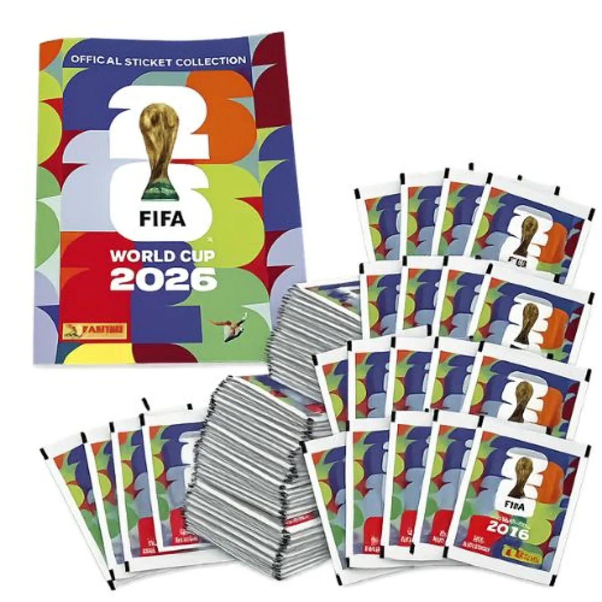 PANINI - Álbum Oficial Panini FIFA World Cup 2026 Tapa Blanda + Pack 50 Sobres