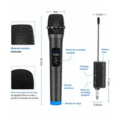 OEM - Micrófono Inalámbrico Karaoke Alcance 10m