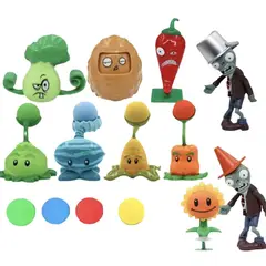 GENERICO - Set 10 Figuras Juguetes Plantas Vs Zombie Accesorios Diseño