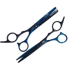 OBOPEKAL - Kit Tijeras Filo Navaja+esculpidora Negro Azul