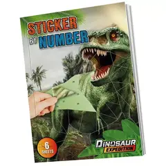 DINOSAUR EXPEDITION - Sticker por Números Dinosaurio