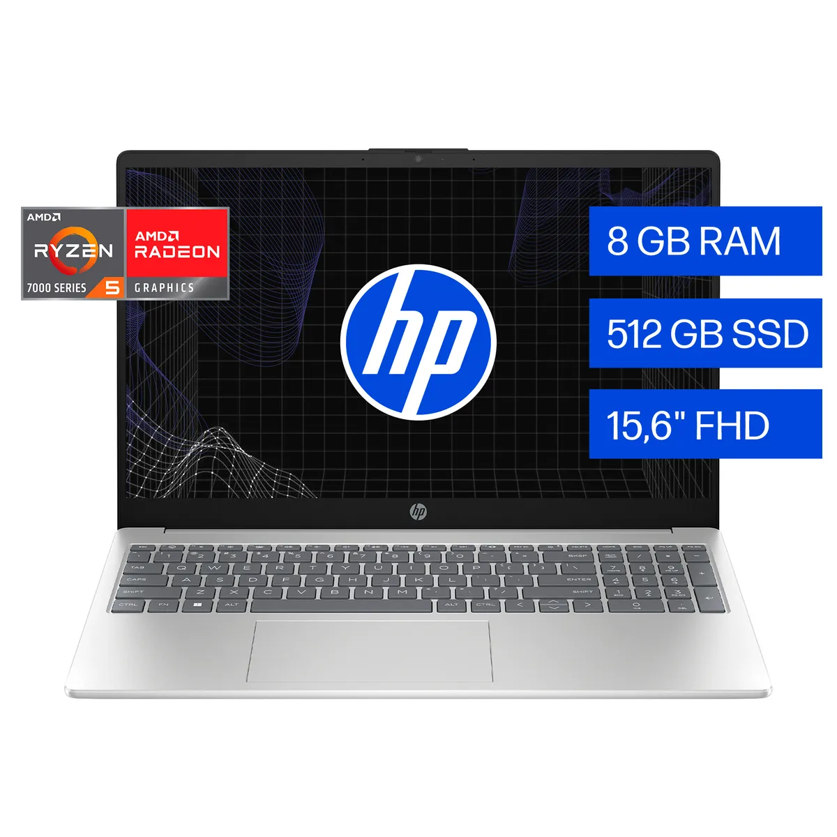 HP - Notebook HP 15-fc0252la AMD Ryzen 5 8GB RAM 512GB SSD 15.6" W11H