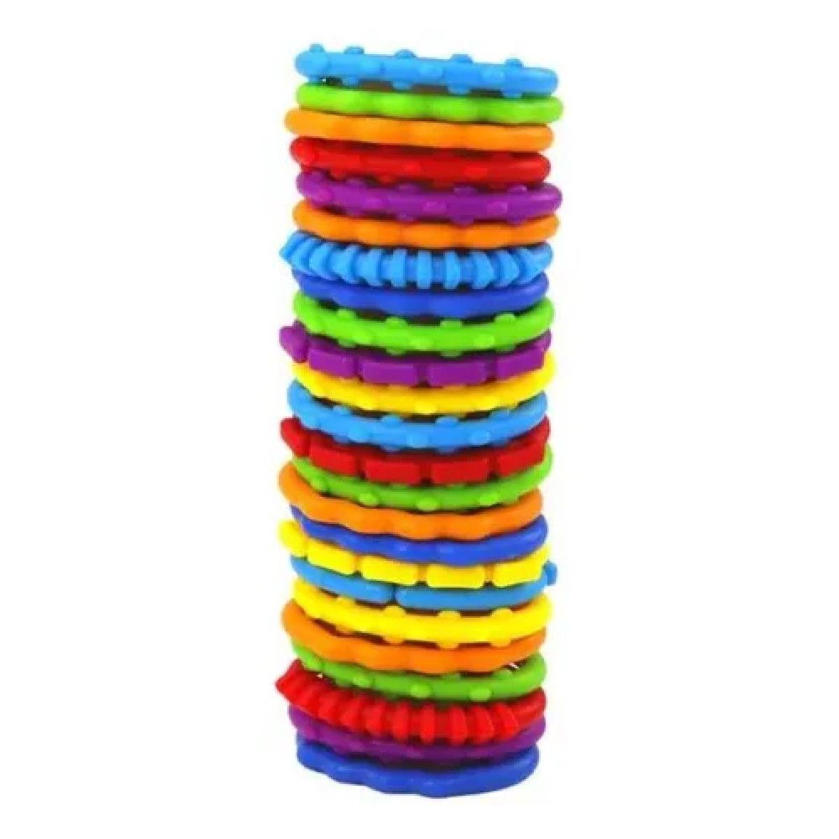 GENERICO - Set 24 Argollas Sensoriales Bebé Eslabones Enlazables