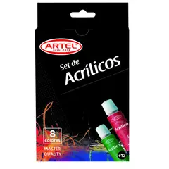 ARTEL - Set De Acrilicos Master Quality 8 Colores 12ml