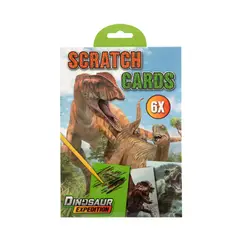 DINOSAUR EXPEDITION - Libro Raspar Dinosaurios 6 Tarjetas