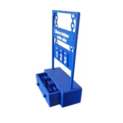 FMASTORE - Contador de Libros Azul Impreso en 3D