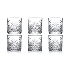 HAUSMANN - Set 6 Vasos Tallados Berlin Spezial Cristal 340mL