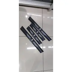 GENERICO - X4 Cubre socalo pisaderas pegatina de fibra de carbono en eco cuero renault
